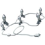 Westinghouse 28551 Six Bulb C7 Replacement Cord, White, 12'