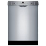 Bosch Ascenta 24" SHE3AR75UC Built-In Dishwasher - Stainless Steel