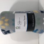 Mainstays Paw Print Fleece Throw Blanket - 50 x 60 in