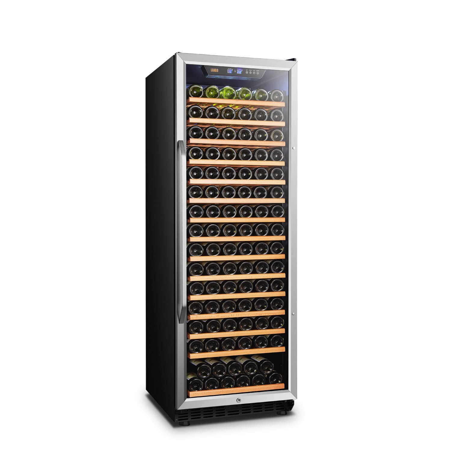bf978f5e6ba7dbf2e1422f9192f46c2f31bf20edea3a4da43f71675593b106b1.jpg Lanbo LW177S 171 Bottle Single Zone Wine Cooler - Image 1