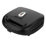 Mainstays Black 2 in 1 Waffle and Sandwich Maker, Nonstick, Removable Plates, New