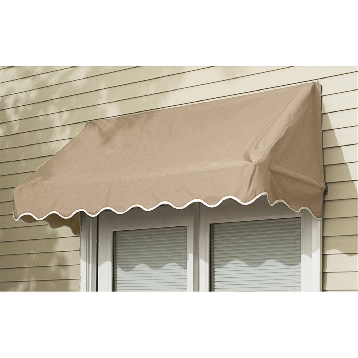bfe8ff6cf01042a71b36217dd315c02cd1af0f18f7a004e09bfe3d5e343114ec.jpg CASTLECREEK 6' Window and Door Awning, Hunter Green - Image 1
