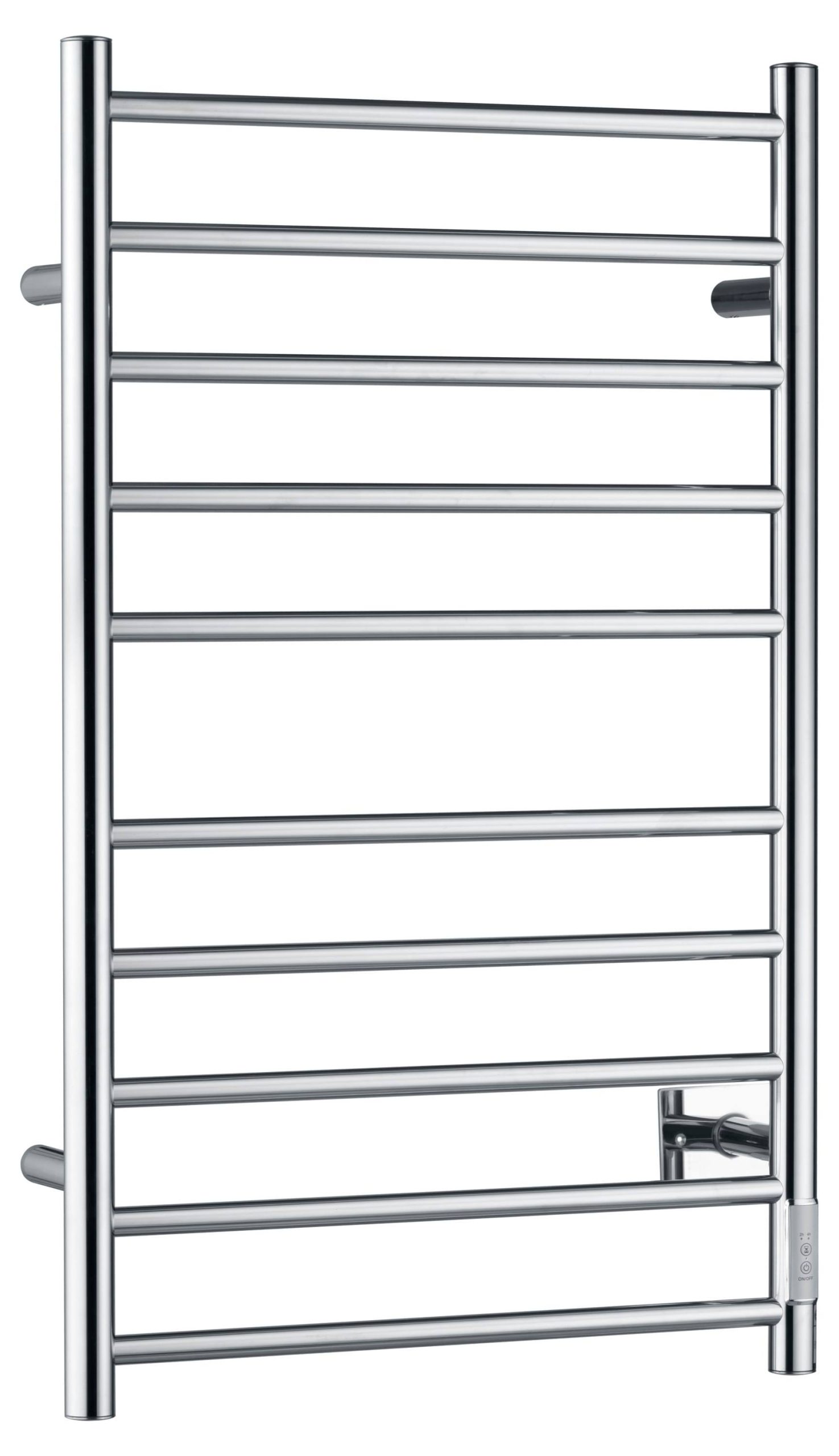 c00856ff7504d211886d6b07dfa081a031a7c716d5a320d97dd0d69a7143a734.jpg Anzzi Crete 10-Bar Stainless Steel Wall Mounted Towel Warmer Rack with Polished Chrome Finish - Image 1