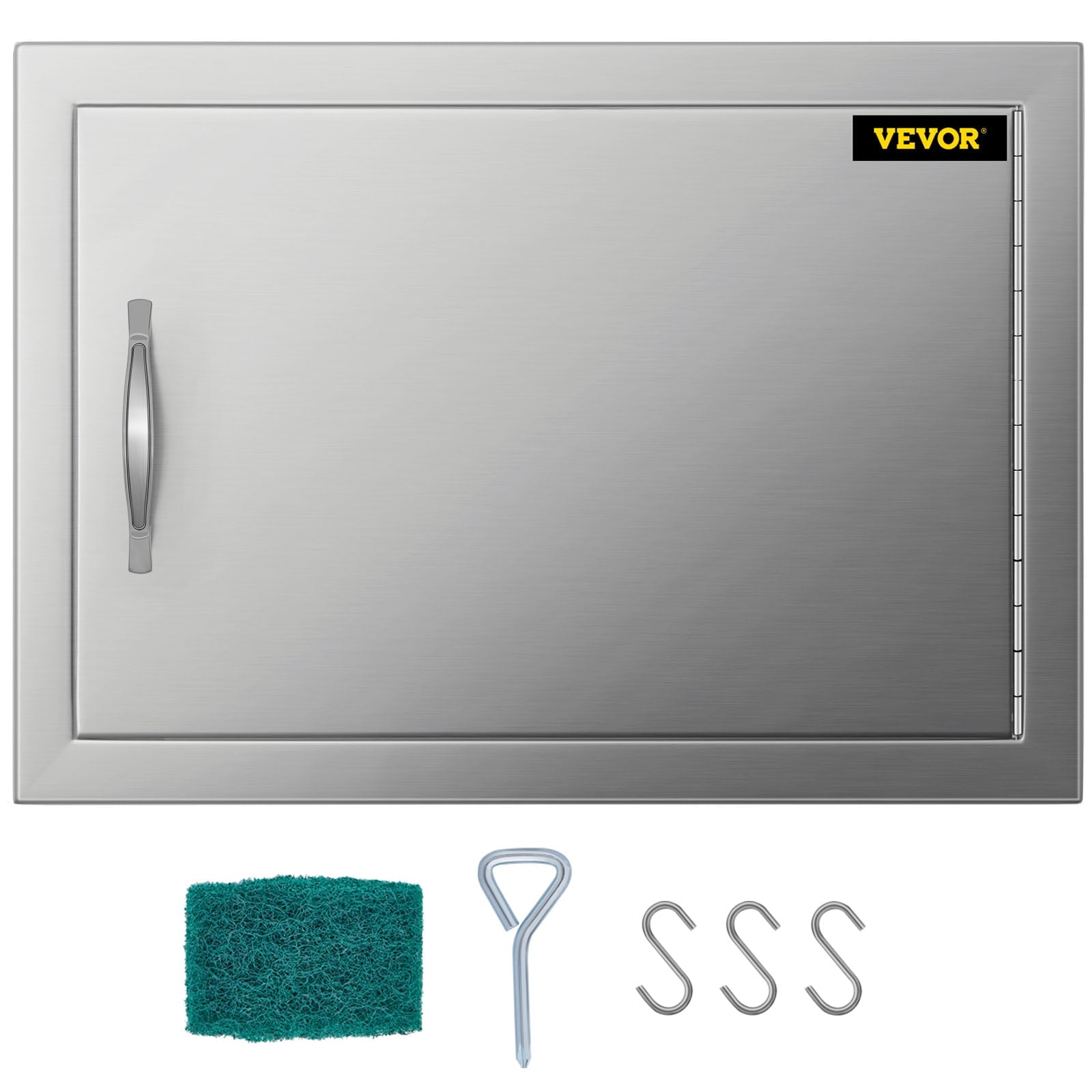 c0138c8ef219caa5fb774f4aba9ee1bf3efbf53b6110668b6ff4db69bc0cefbc.jpg Access Door 20W x 14H inch BBQ Door Stainless Steel. Outdoor Kitchen Doors - Image 1