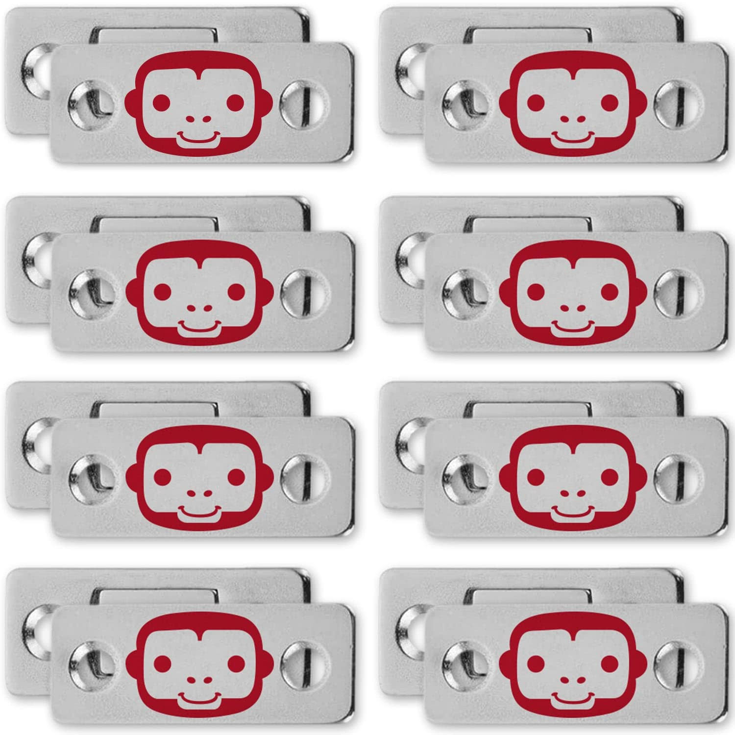 c066adb8bcd0b71330623244c38189ade0dda029d46b9d76a6a3c16f39bfad75.jpg Ruby Monkey Magnets Ultra-Thin Magnetic Plates Keep It All Shut, As-seen-on-tv - Image 1