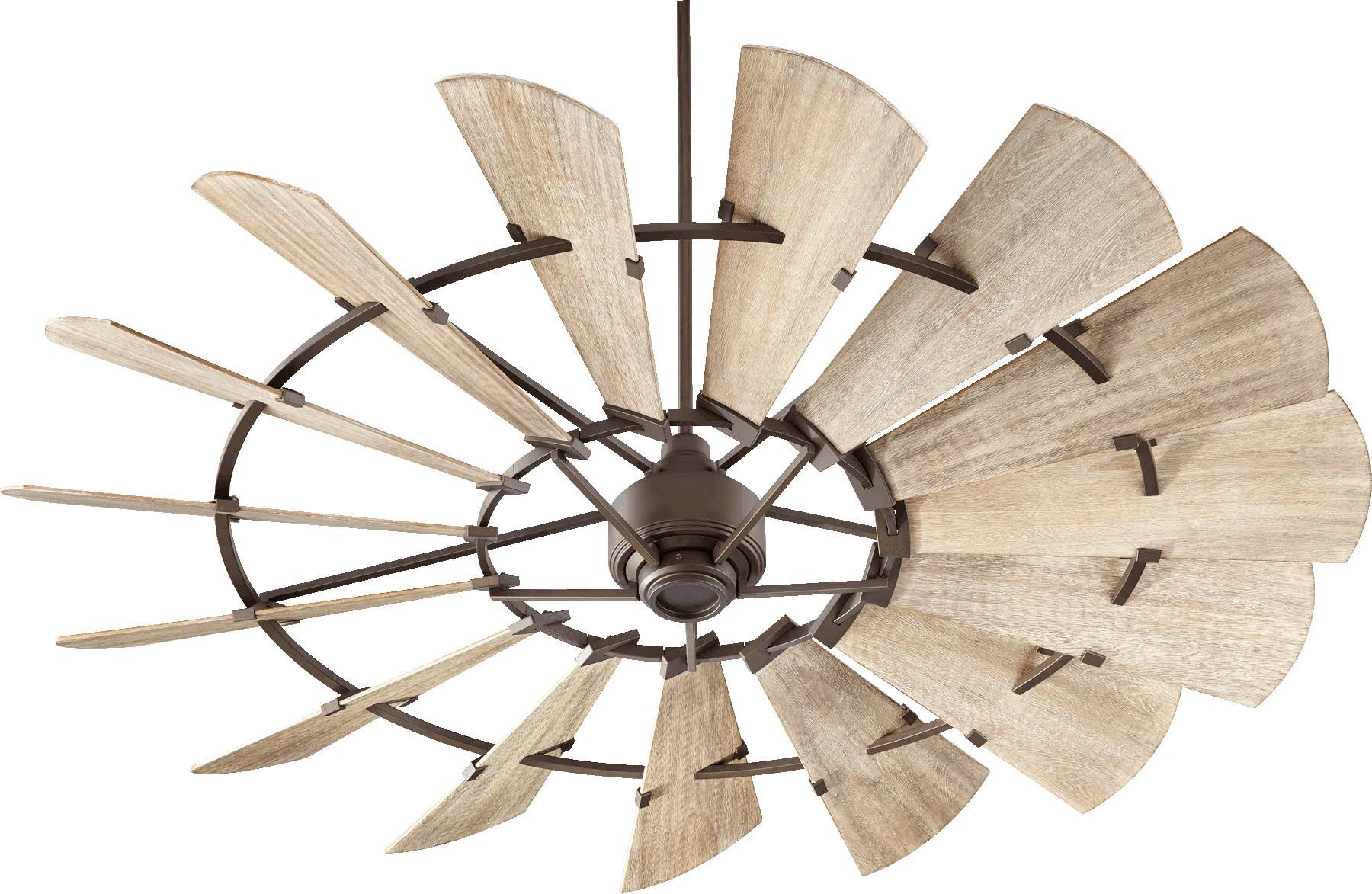 c096dd93207564f104581085ec75afd9023e47f5563684c54f8ed6a00e1e2f2a.jpg Quorum Windmill 72" Ceiling Fan - Oiled Bronze - 97215-86 - Image 1