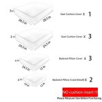 9 Pcs Patio Cushion Covers 24.5 inch x 24.5 inch Waterproof with Zipper , Covers Only Green Flowers