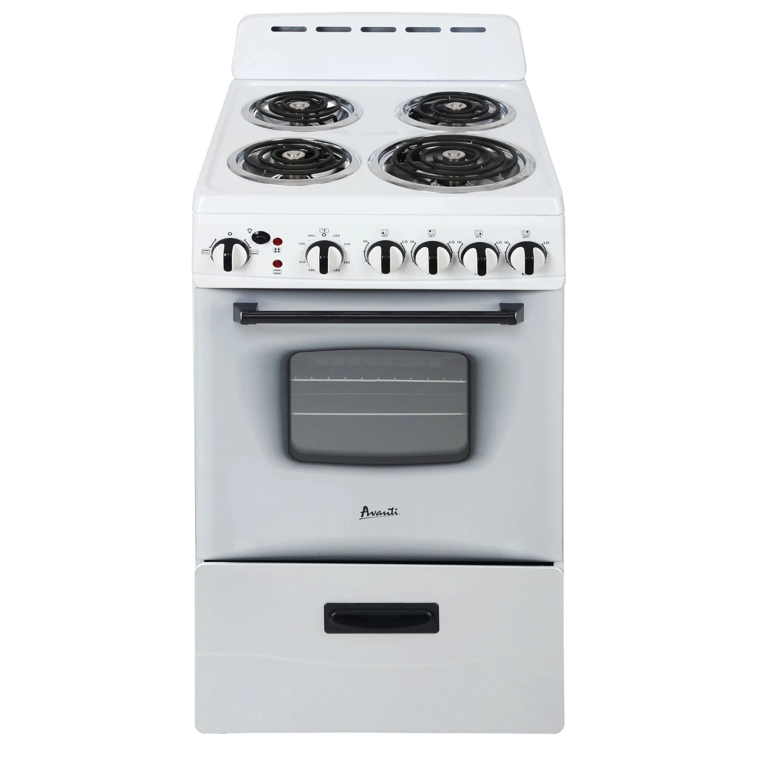 c139e8f877194ea325bfc8413c6ab9c1be8e4a978486b750c8d0c67f0525476e.webp Avanti 20" Electric Range Oven with Framed Glass Door, in Stainless Steel (ERU200P3S) - Image 1