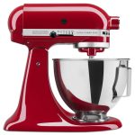 KitchenAid KSM96 Ultra Power Plus Tilt-Head Stand Mixer, Red, 4.5 qt