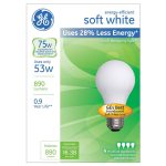 GE Light Bulbs, Incandescent, Soft White, 53 Watts - 4 bulbs