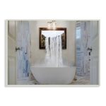 Stupell Industries Bathtub Waterfall Abstract Bathroom Photograph Wall Plaque by Milli Villa