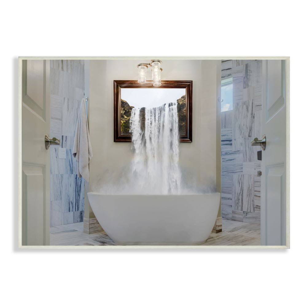 c1bb2c1c3de2ca6e5103f3b8e334979b815c138bc89b080f2eef62349ec33247.jpg Stupell Industries Bathtub Waterfall Abstract Bathroom Photograph Wall Plaque by Milli Villa - Image 1
