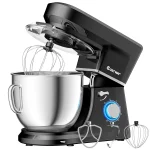 Costway Tilt - Head Stand Mixer 7.5 Qt 6 Speed 660W with Dough Hook, Whisk & Beater Black
