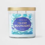 15.1oz Lidded Glass Jar 2-Wick Candle Island Moonlight - Opalhouse