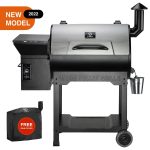 ZPG-7002B3E 697 sq. in. Wood Pellet Grill and Smoker 8-in-1 BBQ Stainless Steel