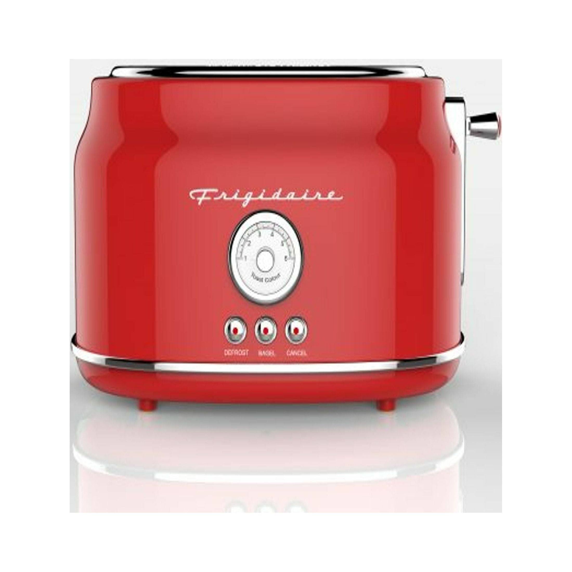 c1f6f37d0af291786841c9ea0abd72a1fee85eb58e1f44d77576370f96589fa0.jpg Frigidaire 2 Slice Retro Toaster Eto102 Red - Image 1
