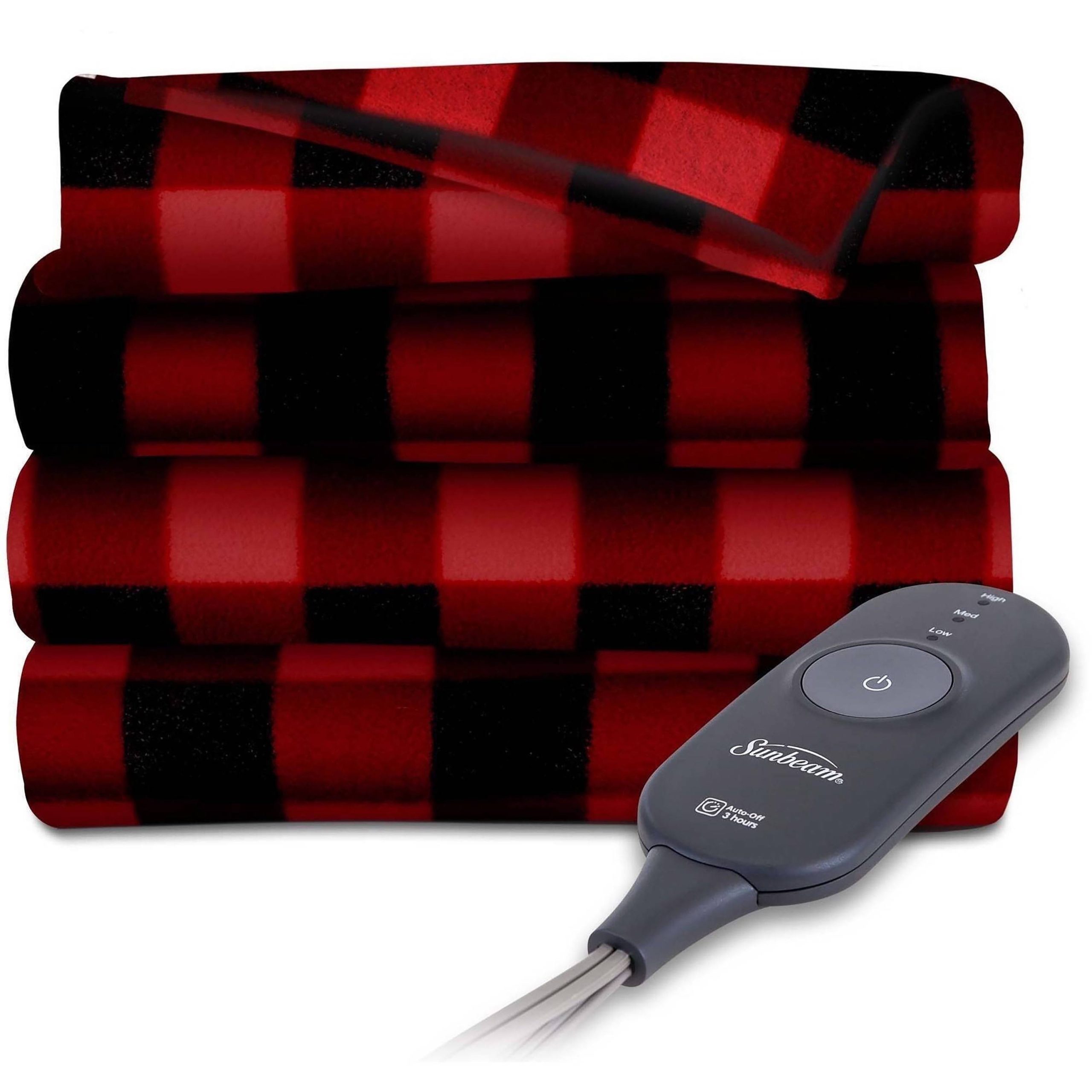 c205f4f95c49d7e90b310a13d651777757adafcffe5a71202462d3e04f276759.jpg Sunbeam Fleece Electric Heated Warming Throw Blanket TB16 - Image 1