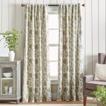 Martha Stewart Jakarta Curtain Panel Pairs 95" Pair / Gold