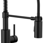 Delta Antoni 18803-BL-DST Single Handle Pull Down Spring Kitchen Faucet - Matte Black