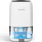 ALROCKET Dehumidifier Portable and Ultra Quiet with Automatic Defrosting for Home 1000 ml(2200 Cubic Feet)