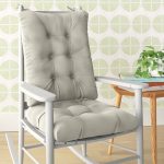 Azilal Rocking Chair Seat/Back Cushion Wildon Home Fabric: Gray