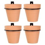 VEVLU 3 Pack Set Wall Planters,Modern Round Glass Wall Planter Succulent Planter Circle Iron Hanging Planter Vase for Herb,Small Cactus Perfect for