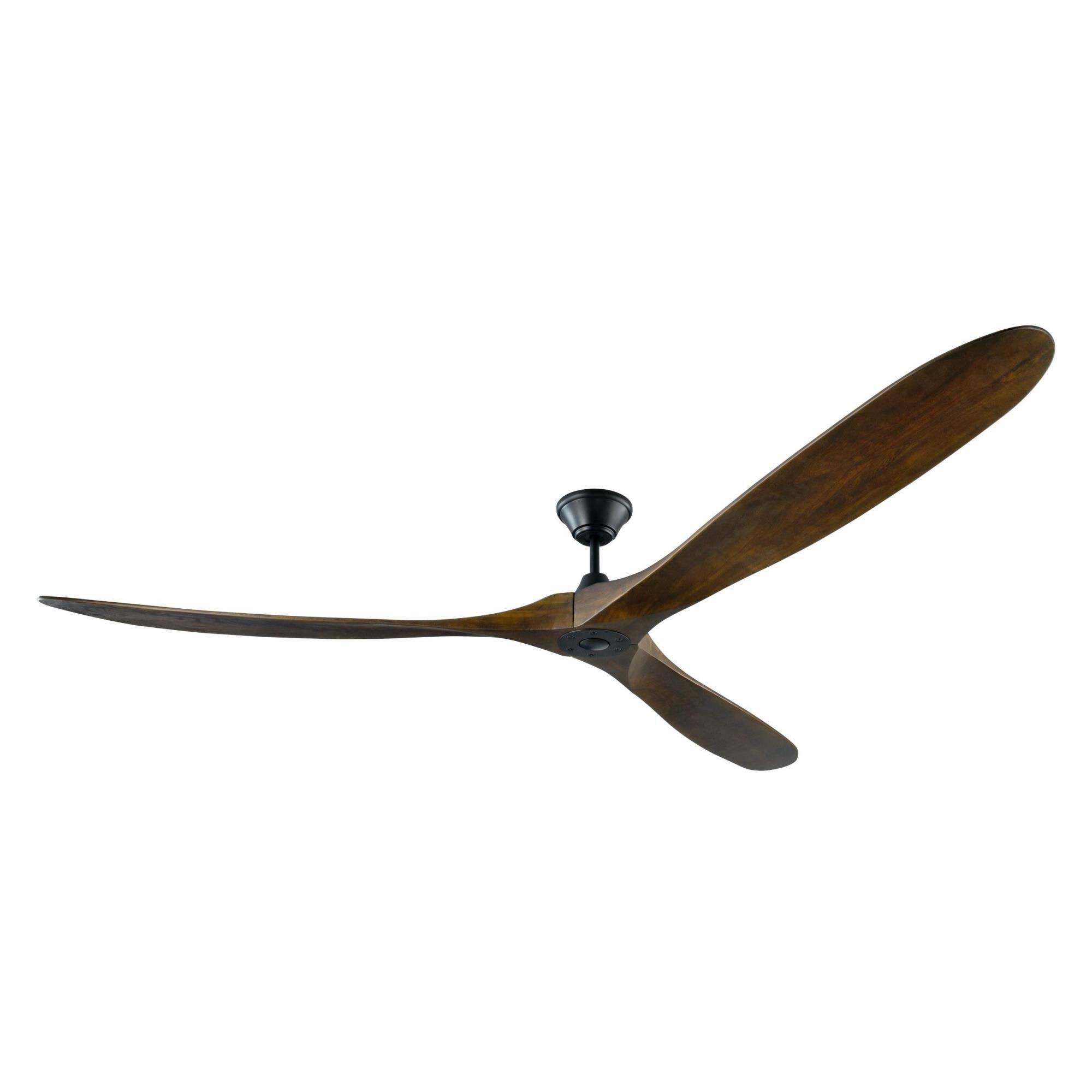 c2cfe52a3e842a119178068552675dc2fd162b9937892244b0fcfeb6297fd618.jpg Monte Carlo Maverick Super Max 88" Ceiling Fan Matte Black - Image 1
