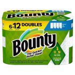 Bounty Select-A-Size Paper Towels, Double Rolls - 6 count