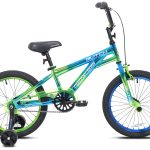 18 Glitch Boy's BMX Bike. Blue/Green