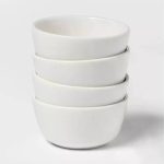 8oz 4pk Stoneware Avesta Bowls White - Threshold