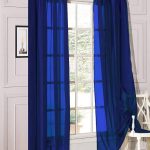 Decotex 2 Piece Sheer Voile Light Filtering Rod Pocket Window Curtain Panel Drape Set Available in A Variety of Sizes and Colors (54 inch x 84 inch,