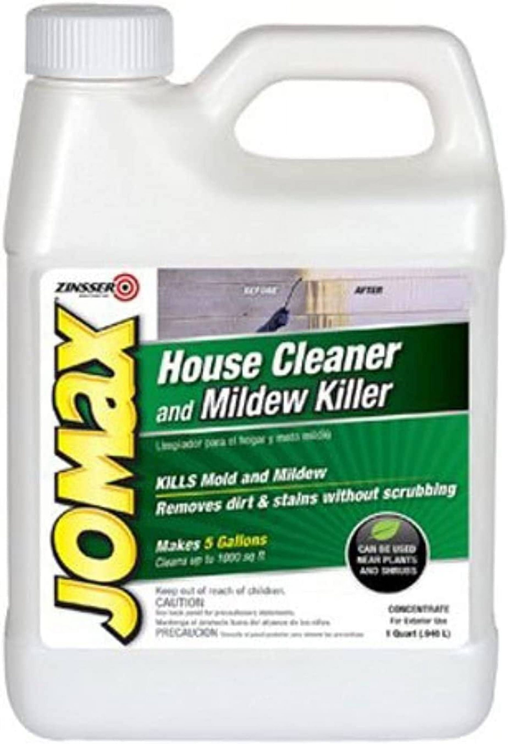 c365d9abfdc96994c0e71ccad99ae86f2e62061c343cd8b37188e366627837e2.jpg Zinsser - 60104 - Jomax House Cleaner and Mildew Killer, 1 Qt. - Image 1