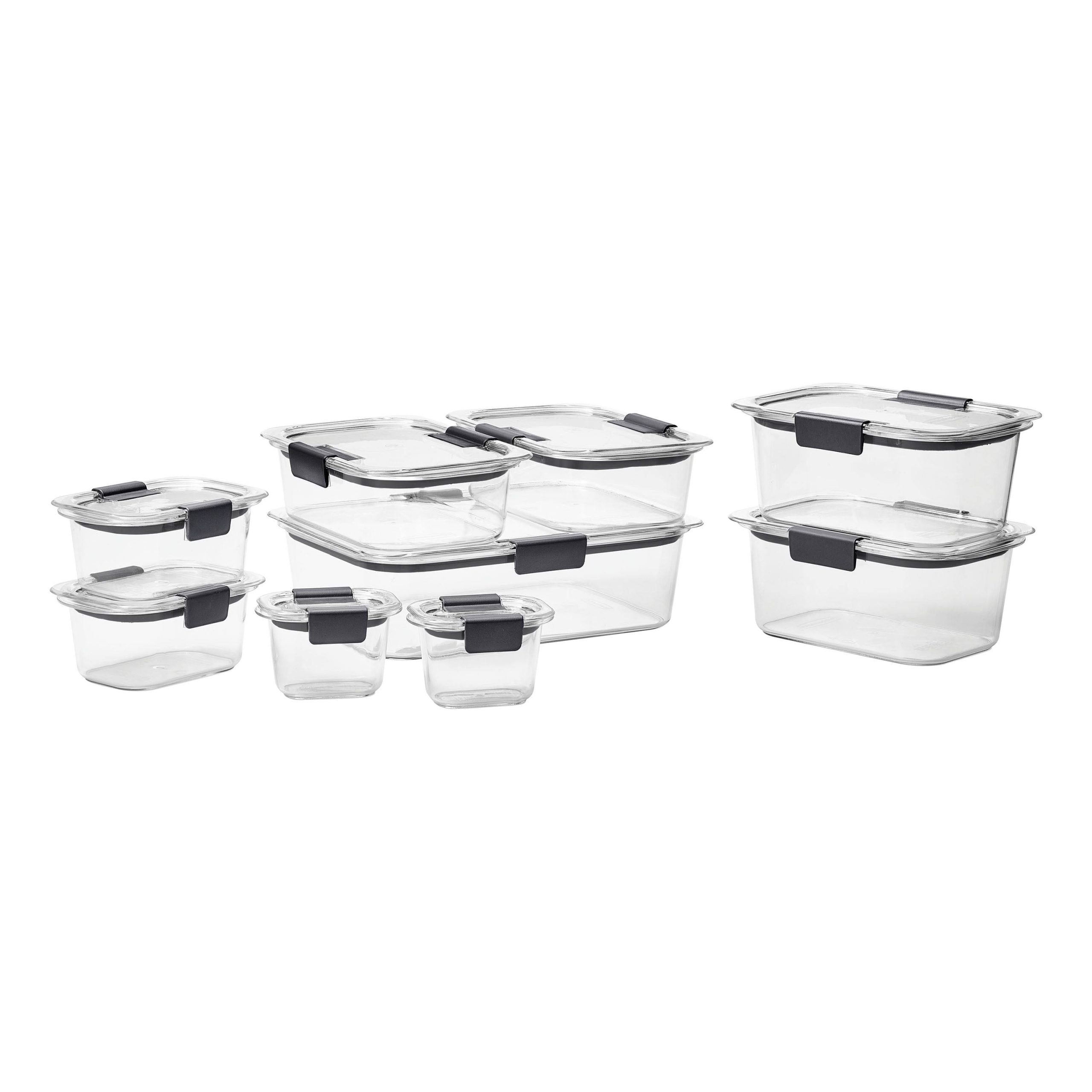 c36bec710c2cb6476e0c9beb88df58ef11639f1ca1ce425f539b5963211d9f34.jpg Rubbermaid Brilliance 18-Piece Microwavable Food Storage Container Set - Image 1
