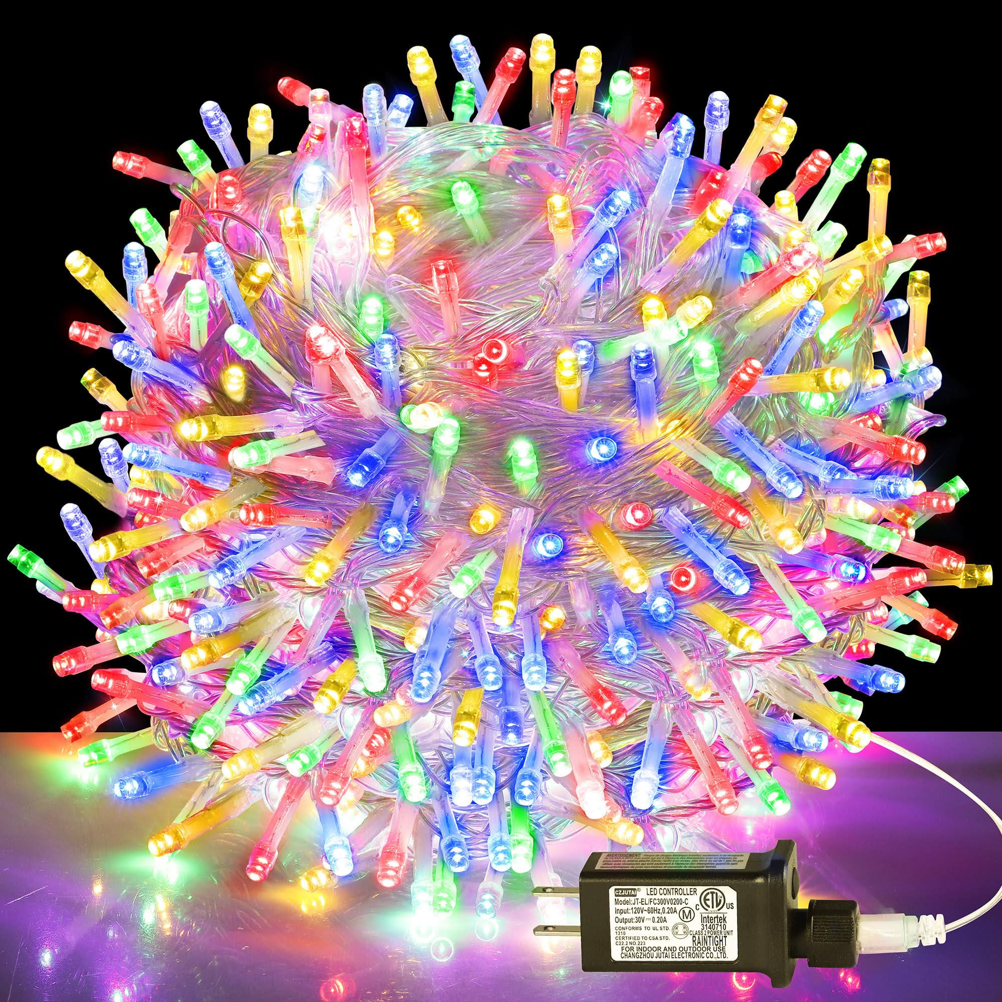 c3843d18e1bfa5a3bebd8cd1076c827daaa2e33679433222650b3a8d84b4bfb4.jpg kemooie 500 LED Christmas Lights, 164ft 8 Lighting Mode Plug in Christmas Tree Lights, Waterproof Extra Long String Lights for O - Image 1