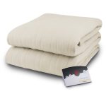 Biddeford Comfort Knit Fleece Electric Full Blanket, Created for Macy's - Natural