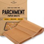 Parchment Paper Baking Sheets by Baker's Signature | Precut Non-Stick & Unbleached - Will Not Curl or Burn - Non-Toxic & Comes in Convenient