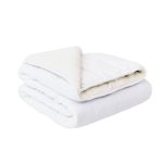 Luna Sherpa Fleece Weighted Blanket - White