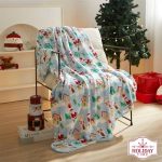 Holiday Time Santa Village Plush Throw Blanket, Size: 50 inch x 60 inch