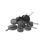 Ninja Foodi C39600 NeverStick Cookware Set 13 Piece Pots and Pans Non Stick Coating Kitchen Set Dishwasher & Oven Safe with Tempered Glass Lids