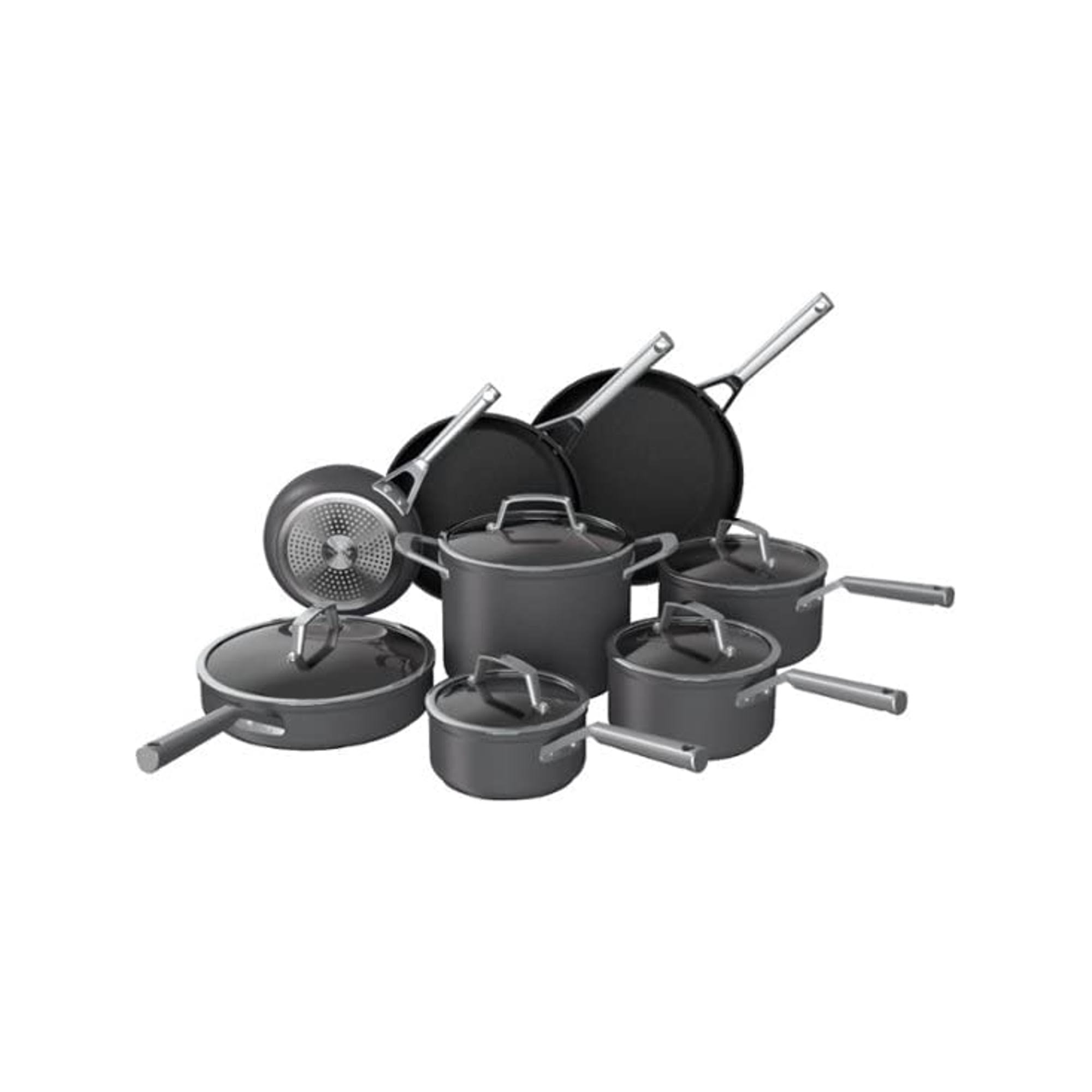 c3d497b374a911ec5797c5328dc47400c4db3ae66f5cd1c7c41c76763e826d12.jpg Ninja Foodi C39600 NeverStick Cookware Set 13 Piece Pots and Pans Non Stick Coating Kitchen Set Dishwasher & Oven Safe with Tempered Glass Lids - Image 1