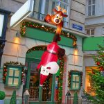 7.8ft Inflatable Reindeer and Santa Falling Christmas Hanging Decoration