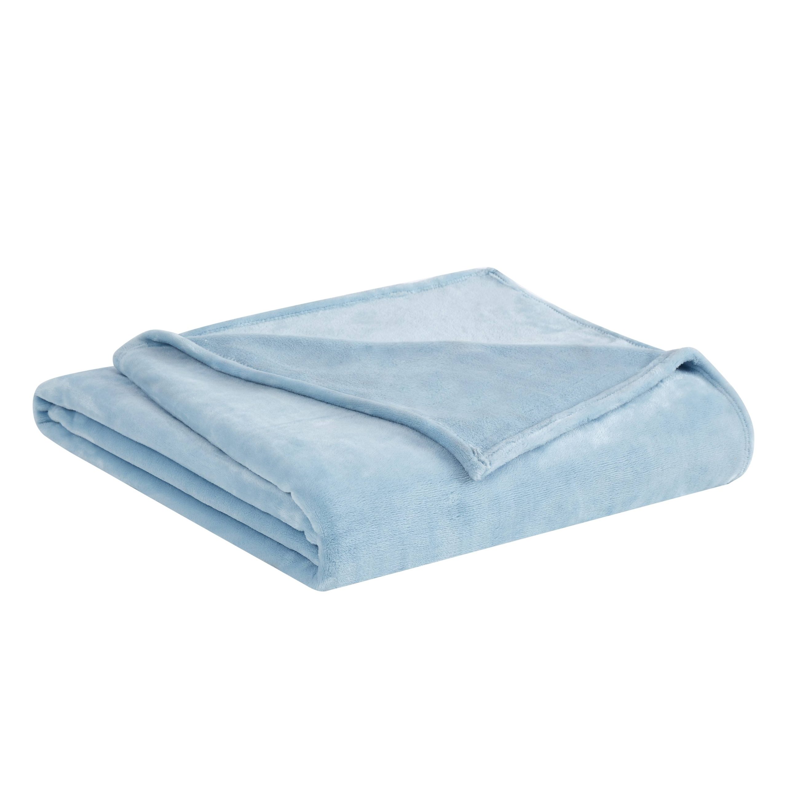 c3df8d87b53a8c202faa6ce4c4a4dadf17c6737d57d7eebff48f0368a8a341cc.jpg Truly Soft King Velvet Plush Blanket Light Blue - Image 1