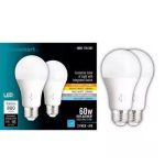 Ecosmart 60-Watt Equivalent A19 Dimmable CEC LED Light Bulb with Selectable Color Temperature (2-Pack)