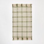 2'1"X3'2" Indoor/Outdoor Plaid Accent Rug Green - Threshold Designed with Studio McGee