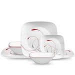 Corelle Splendor, Square, 12 Piece, Dinnerware Set