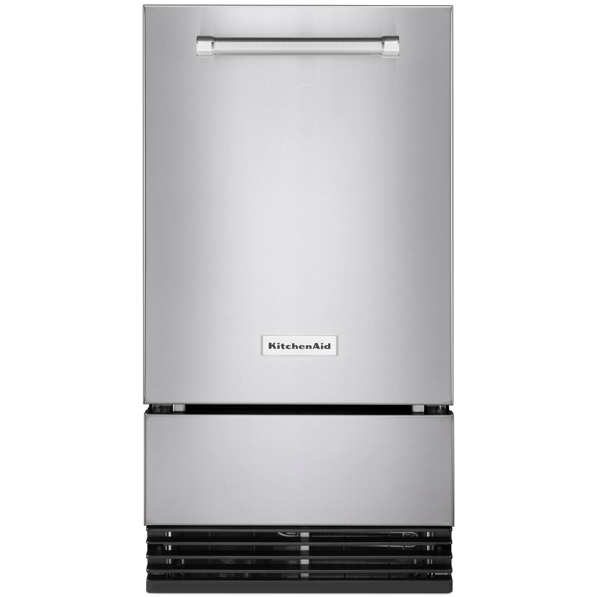c43b1094ce50ce6c648a5c97f73d08cf6f21e9087b60759532db71a51f9ef483.jpg KitchenAid 18" Stainless Steel with PrintShield Finish Automatic Ice Maker - Image 1
