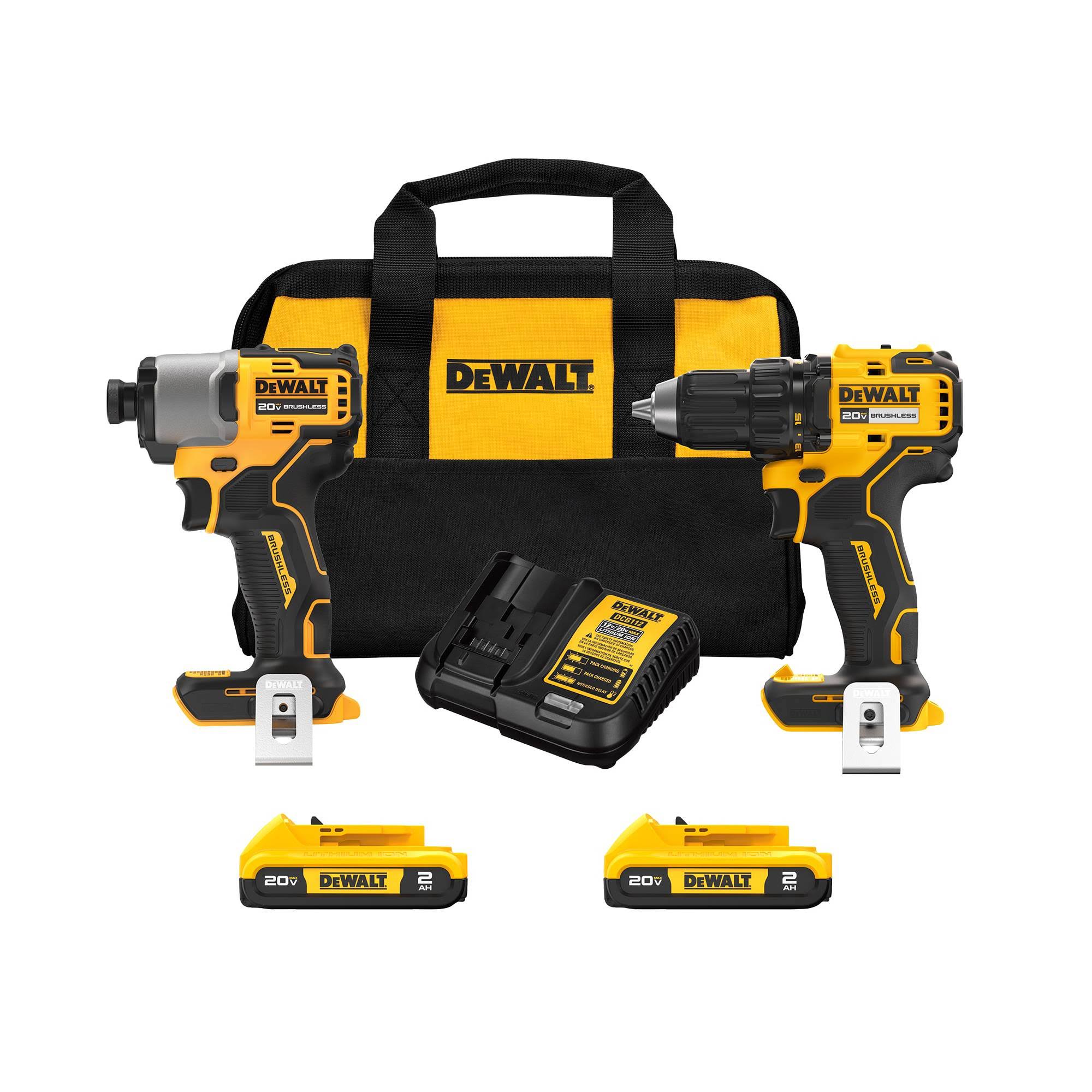 c45efa4695eba3e9e71b61b1038d0c338a819542a0329ea096c17ed3af57b222.jpg DeWalt DCK227D2 20V MAX* Brushless 2-Tool Combo Kit - Image 1