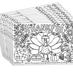 Tiny Expressions - Fall Thanksgiving Placemats for Kids (Pack of 12 Turkey Placemats) | Coloring Activity Paper Table Mats for Children to Write