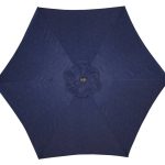 Living Accents 9 ft. Tiltable Patio Umbrella Navy Blue