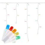 Home Accents Holiday 200-Light LED Multi-Color Icicle Dome Light Set